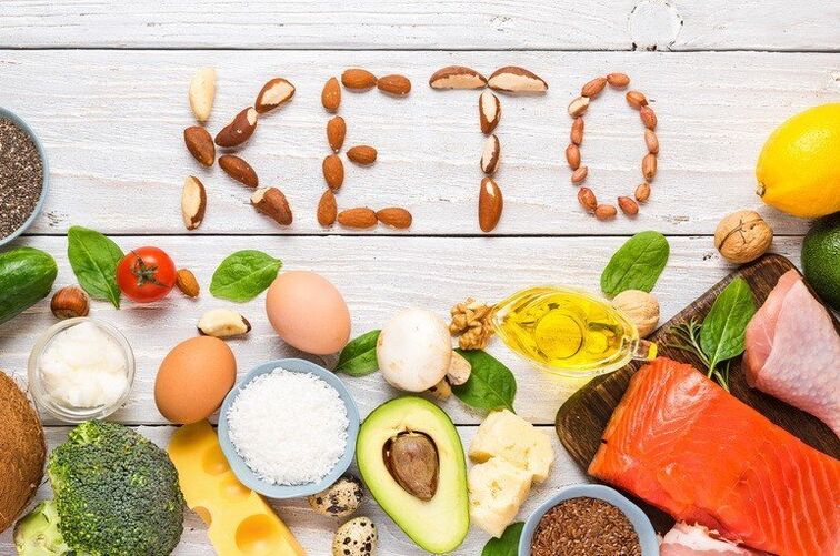 Ketogenic diet based on the consumption of foods rich in fat