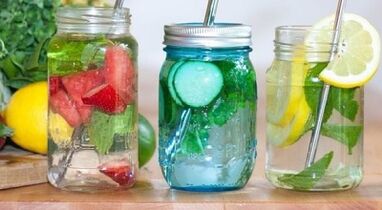 Example of a drinking diet menu for 7 days.